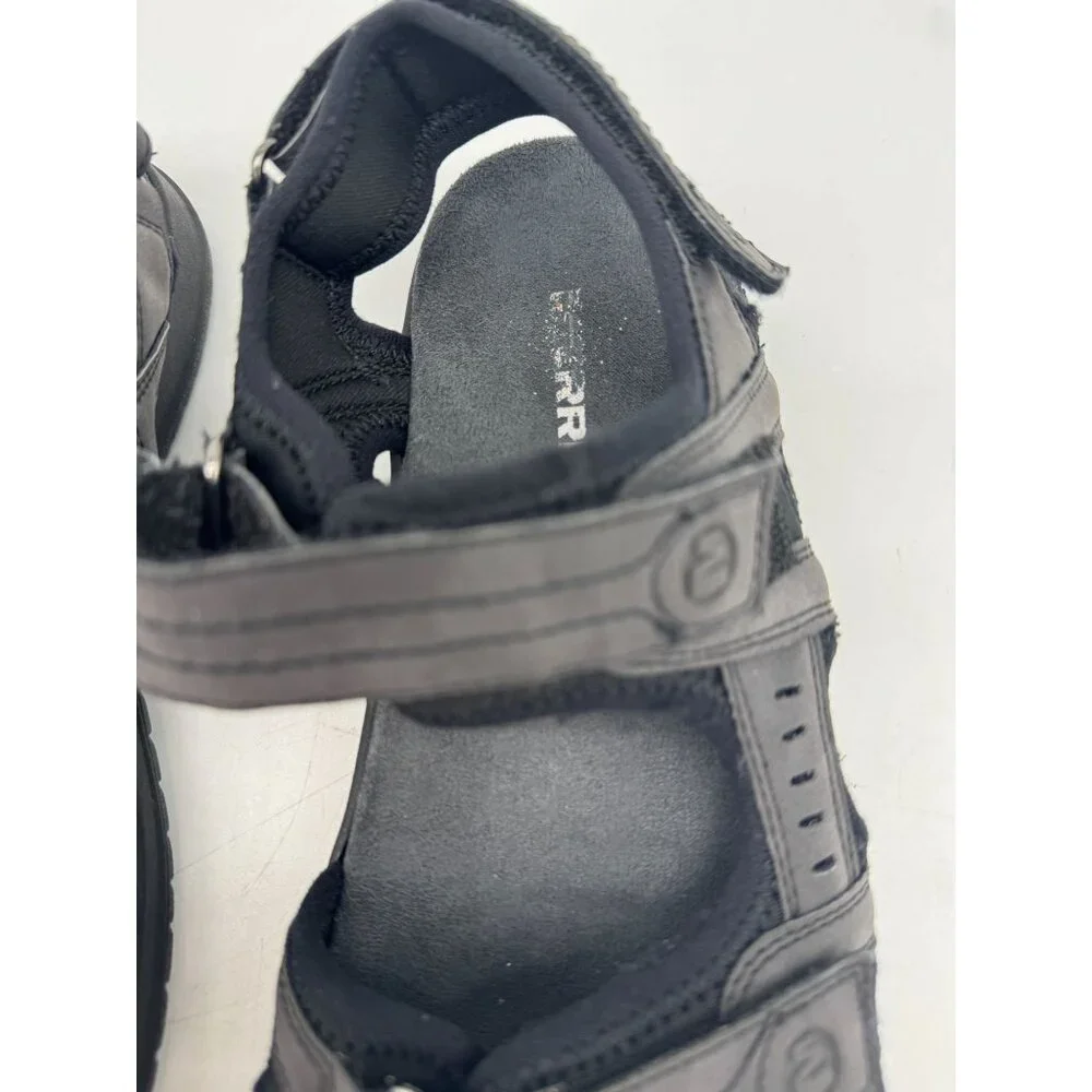 Merrell Mens Sandspur 2 Convert Sandals Black Leather Slingback Outdoors Casual